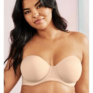Wacoal Red Carpet Strapless Underwire Bra Nude Beige Style 854119 Size 34D